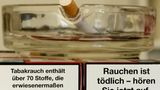 Die Warnhinweise auf Zigarettenpackungen