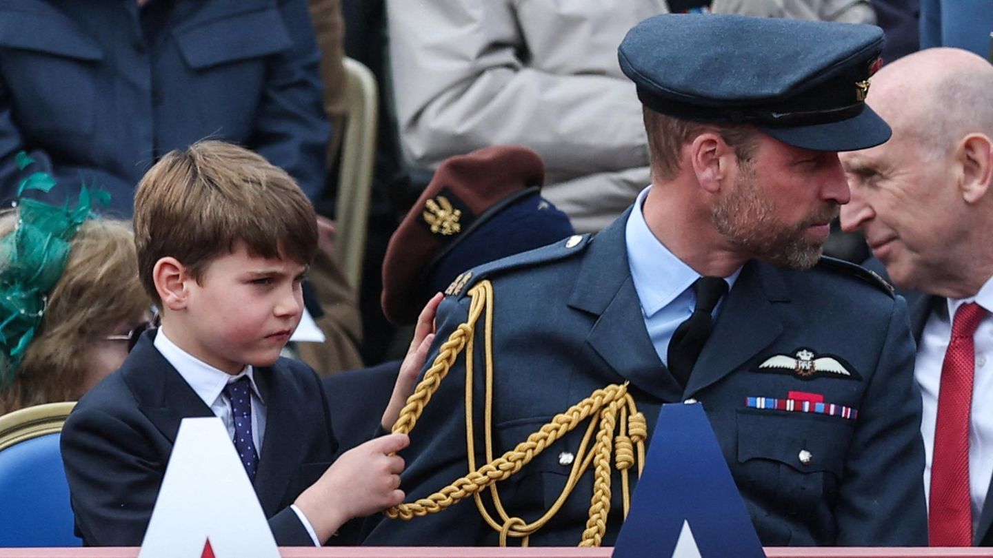 Prinz Louis und Prinz William beim Veterans Day auf dem Ehrenbalkon