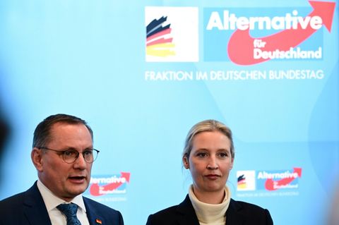 Parteichefs Chrupalla und Weidel