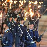 Nach den Reden beginnt der eigentliche Zapfenstreich 