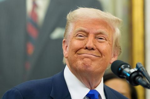 US-Präsident Donald Trump kann den Wirbel um sein KI-Papstbild nicht verstehen