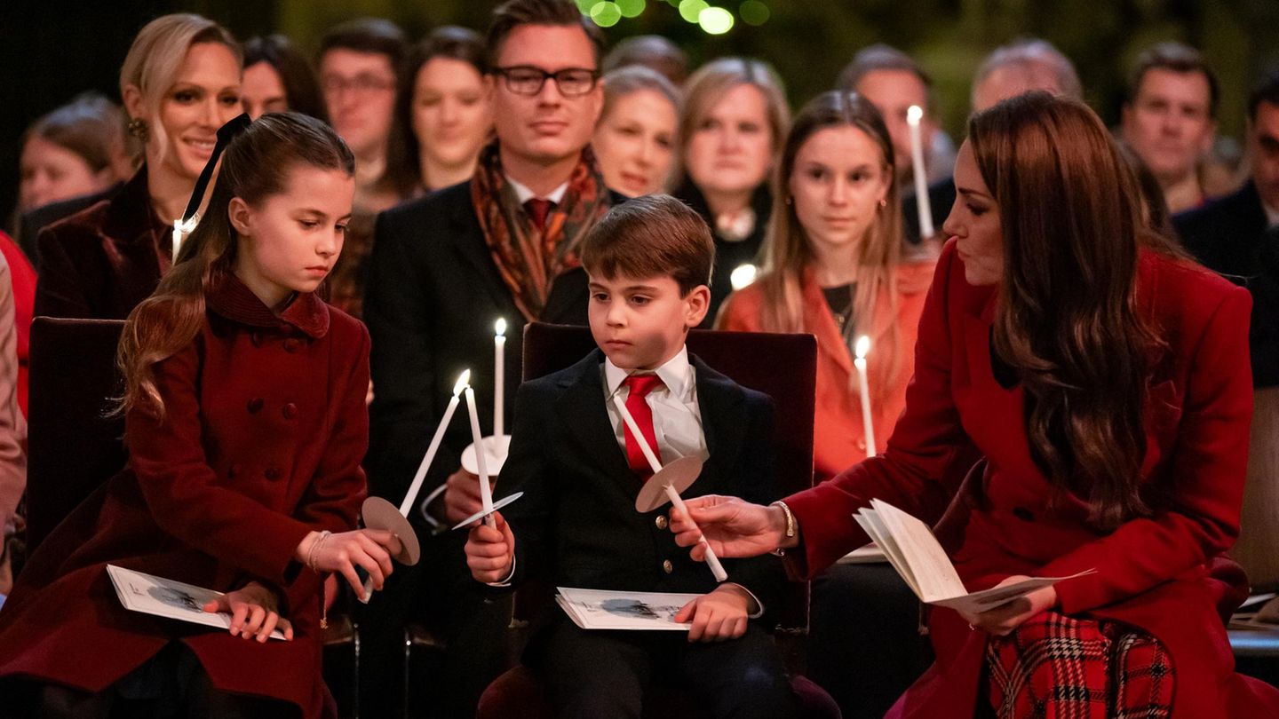 Prinzessin Kate mit Charlotte und Louis