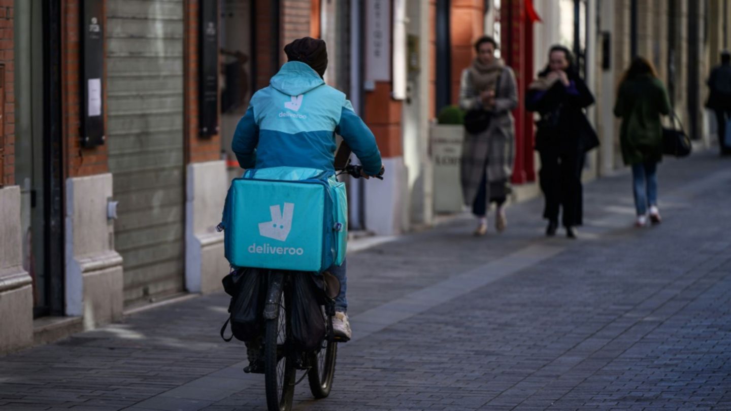 Deliveroo-Lieferfahrer