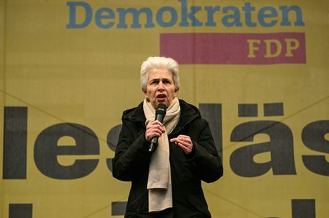 Strack-Zimmermann im Februar in Düsseldorf