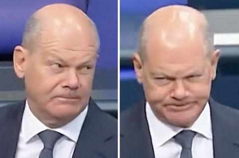 Olaf Scholz reagiert fassungslos auf Merz-Schlappe
