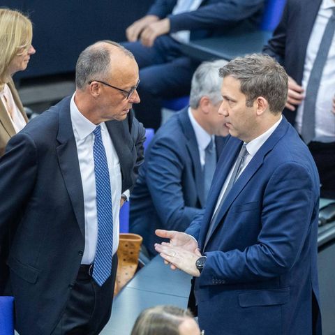 Friedrich Merz, CDU, and Lars Klingbeil, SPD