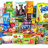 Extreme Candy: Viele bunte Tüten stehen zusammen