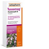 Tussamag ist schon seit 100 Jahren im Einsatz, wenn es um die Linderung verschleimter Bronchien und hartnäckigen Husten geht. Der Saft besteht aus dem Fluidextrakt des Thymiankrauts. Thymian wirkt krampflösend in den Bronchien und auswurffördernd. Arzneilich wirksam ist Thymian aufgrund seines ätherischen Öls, dem Thymol. 'Plagt Husten Dich und Heiserkeit, Tussamag hilft jederzeit' texteten die Werber 1931 - und da war der Hustensaft schon fast zehn Jahre auf dem Markt.