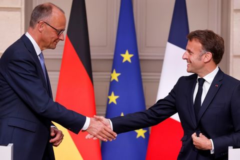 Friedrich Merz und Emmanuel Macron