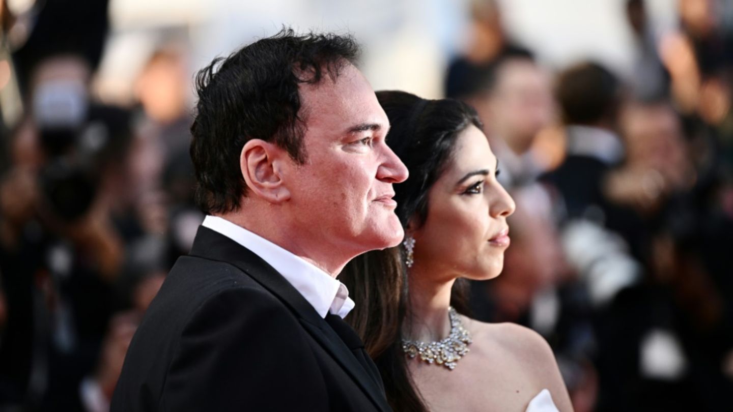 Tarantino und seine Frau Daniella Pick 2023 in Cannes