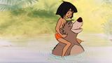 Tierische Filmstars Mogli und Balu baden