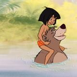 Tierische Filmstars Mogli und Balu baden