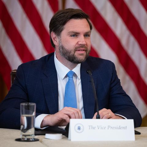 Vice President JD Vance speaks to the FIFA World Cup 2026 during a meeting of the Task Force of the White House