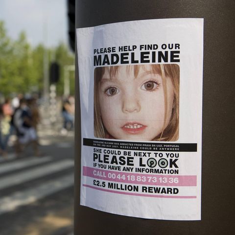 Search poster for disappeared Maddie