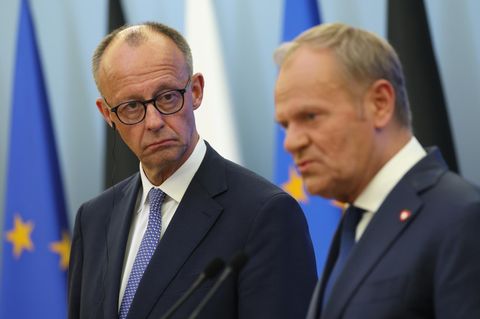 Friedrich Merz und Donald Tusk