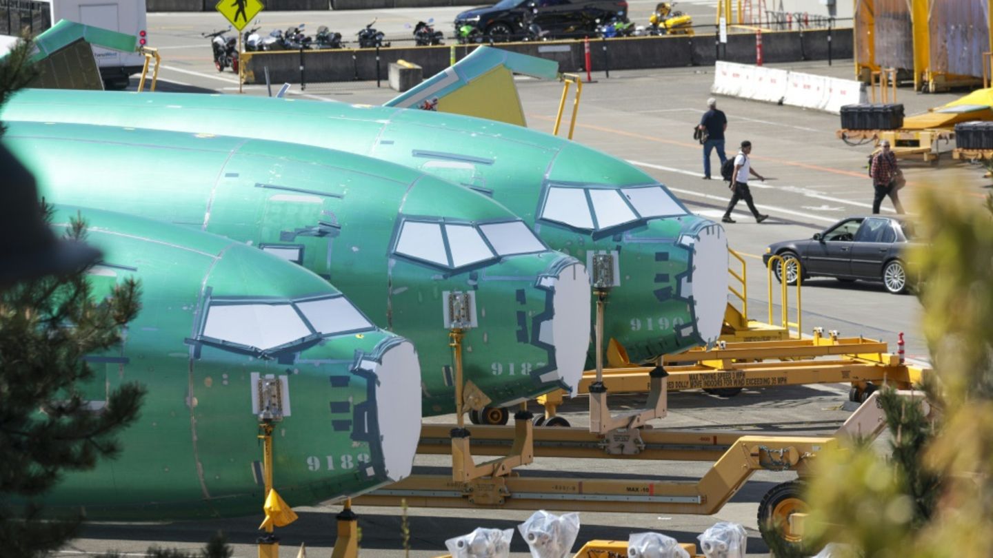 Boeing-Rümpfe im Werk Renton in den USA