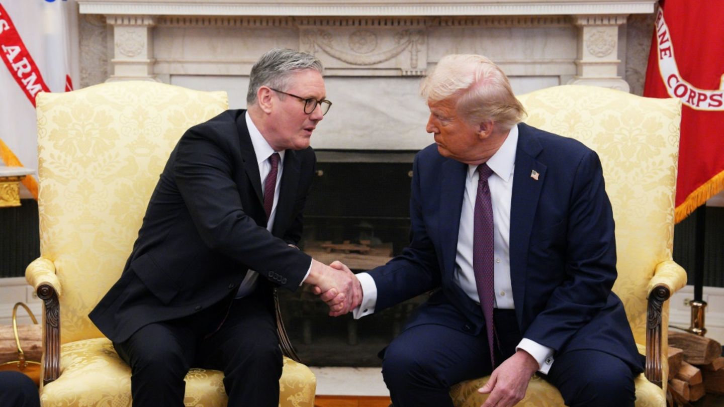 Starmer und Trump im Februar in Washington