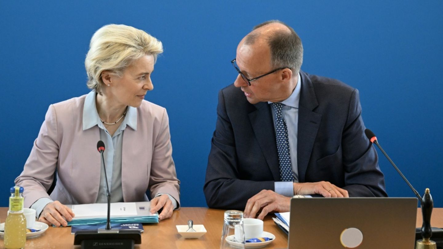 Von der Leyen und Merz 2023 in Berlin