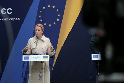 EU-Außenbeauftragte Kallas in Lwiw