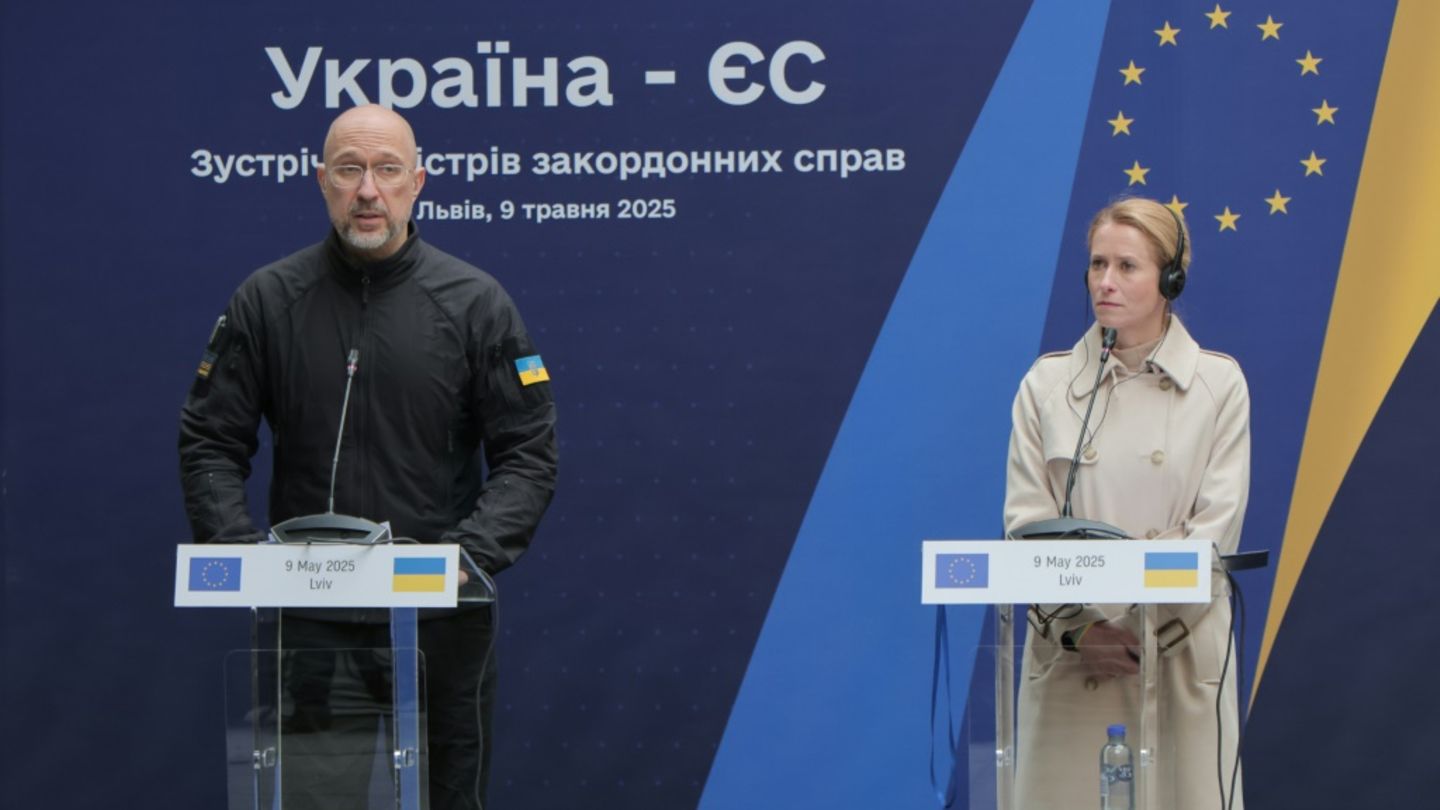 Ukrainischer Regierungschef Schmyhal, EU-Außenbeauftragte Kallas