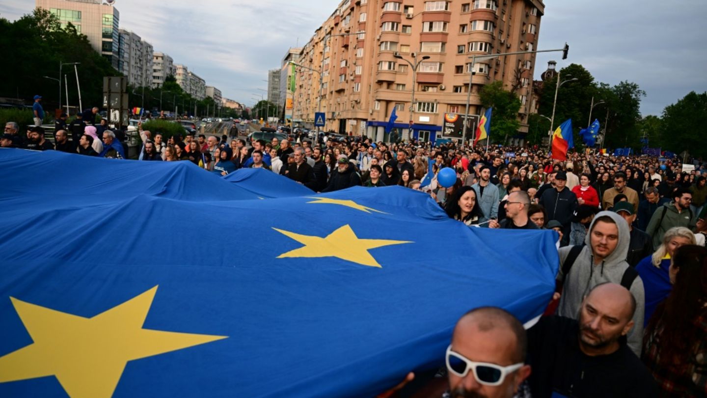 Protest in Bukarest