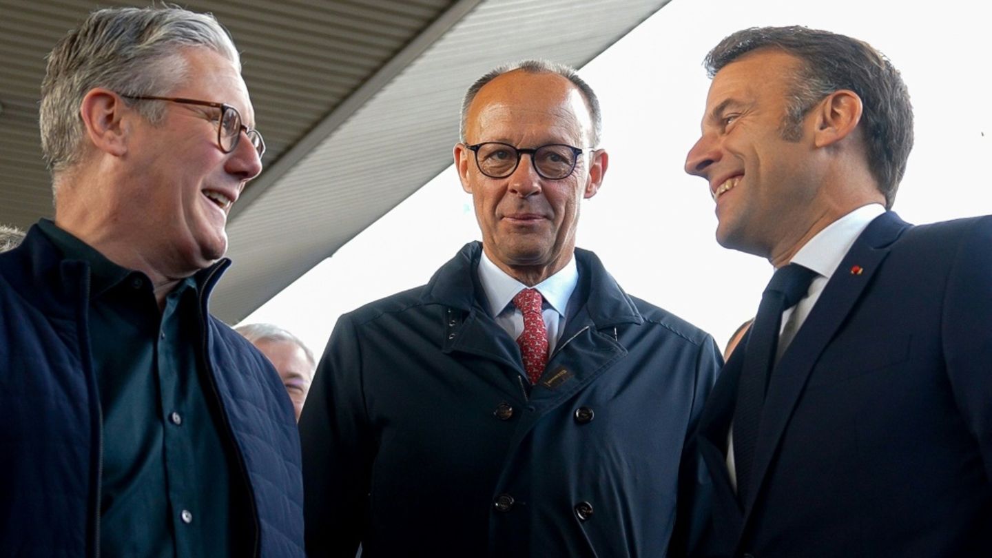Starmer, Merz, Macron in Kiew