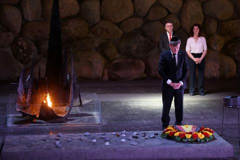 Der Bundesaußenminister Johann Wadephul in Jad Vashem