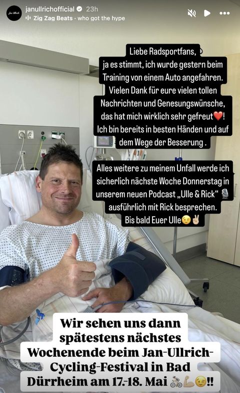 Jan Ullrich meldet sich nach schwerem Unfall aus de Krankenhaus | STERN.de