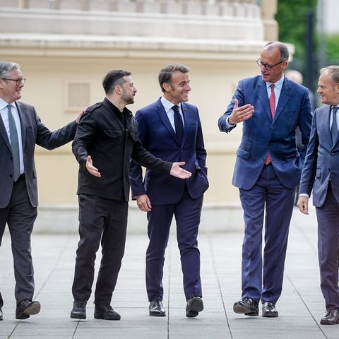 Europas mächtigste Staatschef in der Ukraine