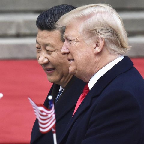 US President Donald Trump and his colleague XI Jinping from China