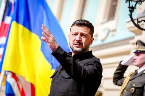 Wolodymyr Selenskyj, Präsident der Ukraine, wertete den Vorschlag Russlands für direkte Friedensgespräche als positives Zeichen