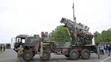 Ein bodengestütztes Flugabwehrraketen-System vom Typ Patriot der Bundeswehr