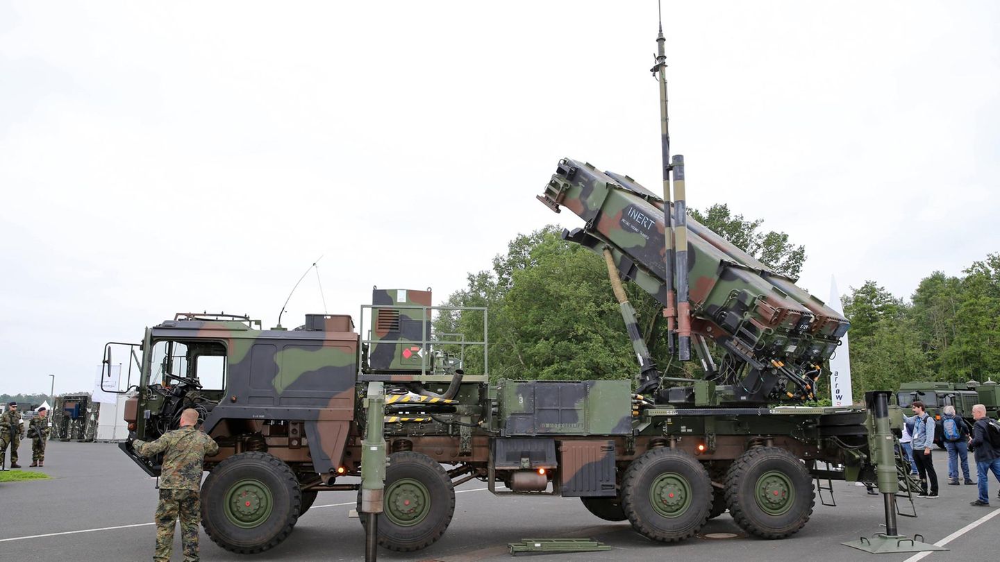 Bundeswehr air defense: Patriot A ground-based aircraft rocket system of the Bundeswehr Patriot type