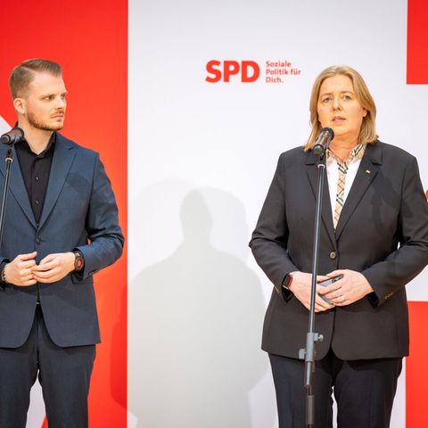 Tim Klüssendorf, 33, and Bärbel BAS, 57, should have key rollers in the SPD