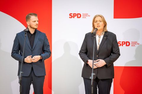 Tim Klüssendorf, 33, und Bärbel Bas, 57, sollen Schlüsselrollen in der SPD zukommen