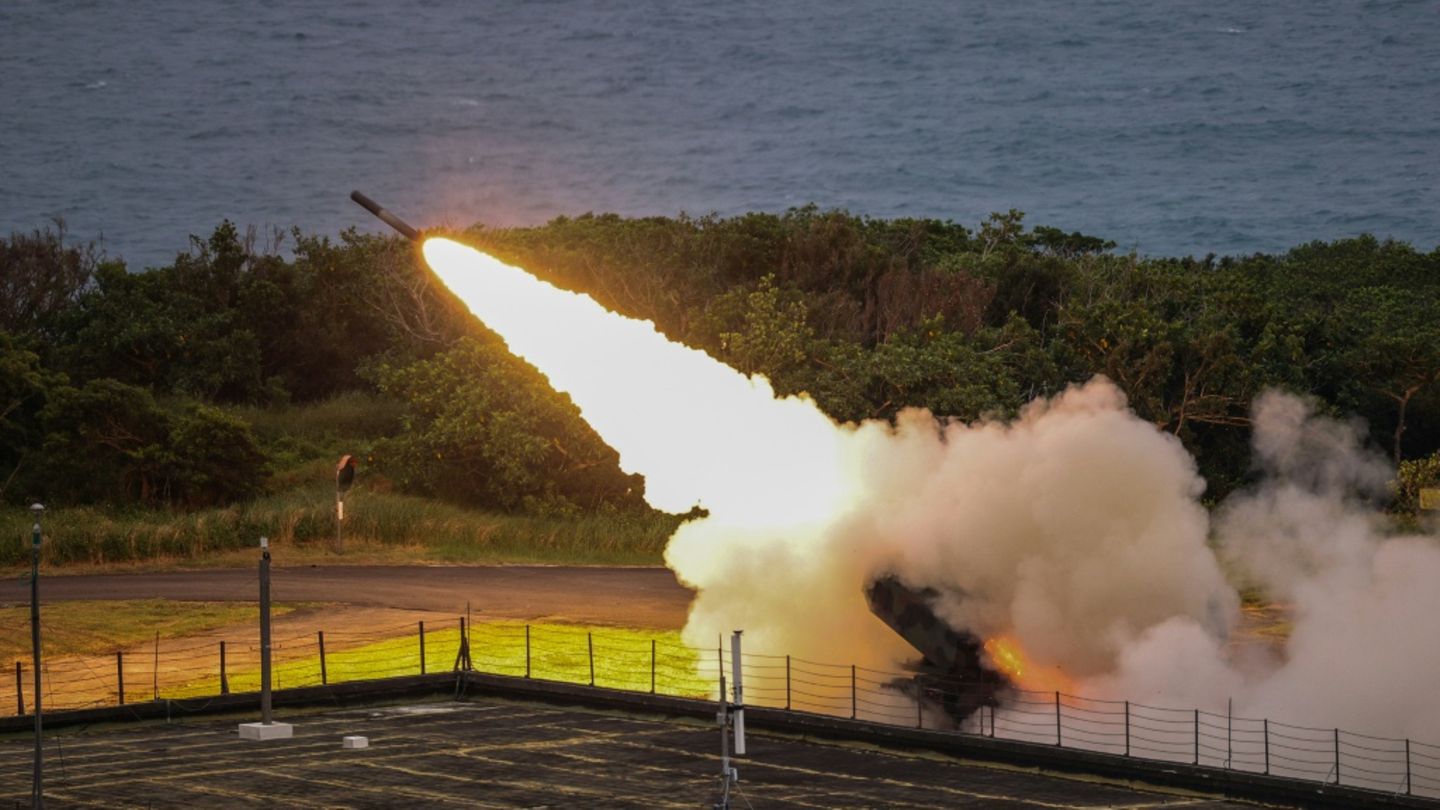 Abschuss einer Himars-Rakete