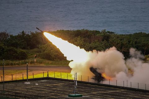 Abschuss einer Himars-Rakete