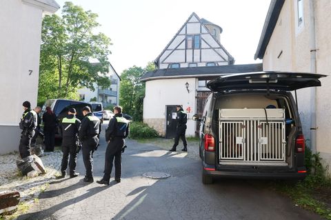 Bei der Razzia gegen das selbsternannte "Königreich Deutschland" durchsuchte die Polizei auch ein Haus in Gera