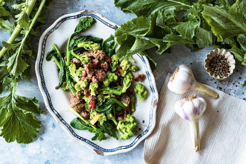 Cima di Rapa angerichtet – hier als Rezept