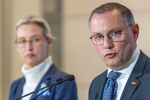AfD Tino Chrupalla und Alice Weidel