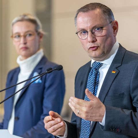 AfD Tino Chrupalla und Alice Weidel