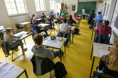 Unterricht an einem Gymnasium in Ludwigsburg