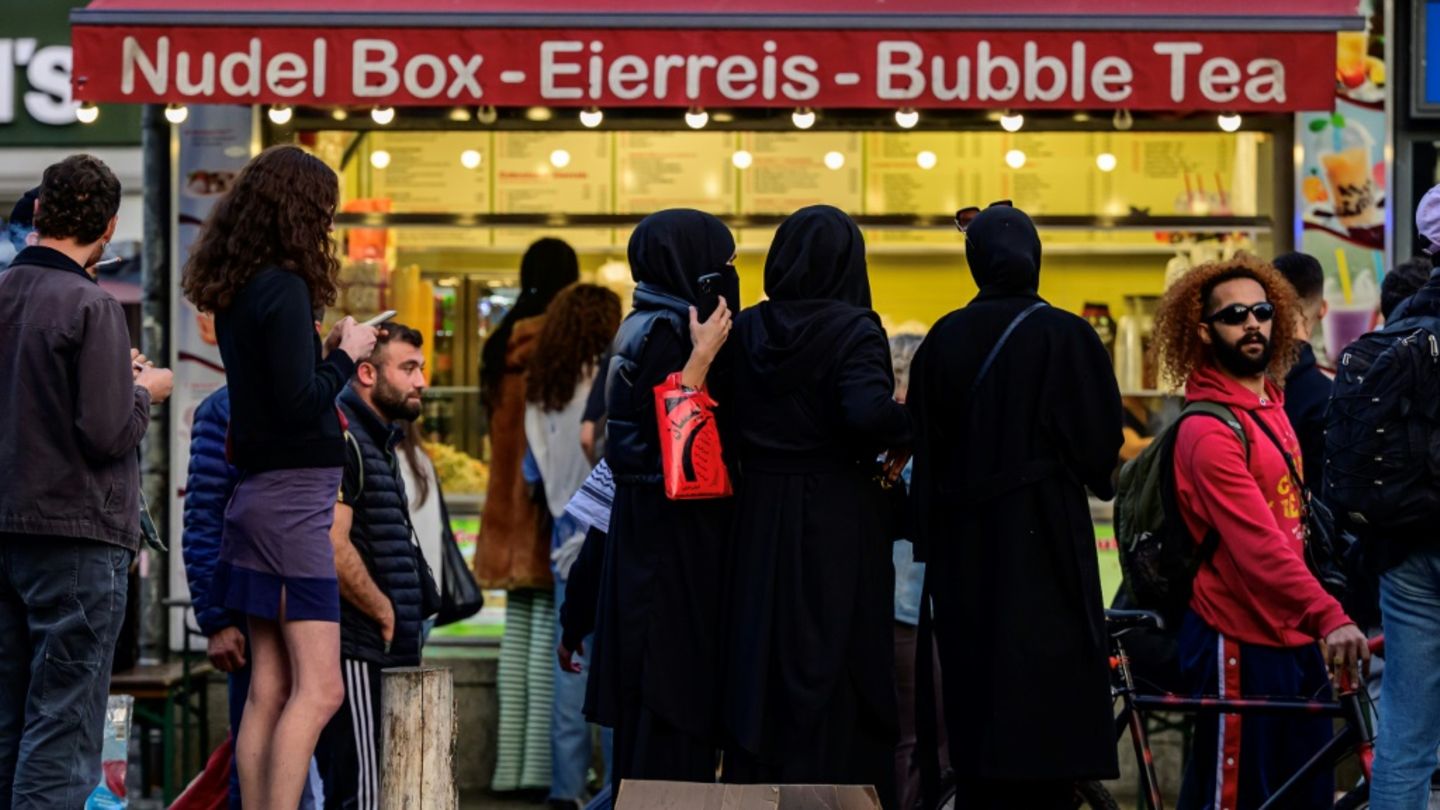 Frauen mit Niqab in Berlin