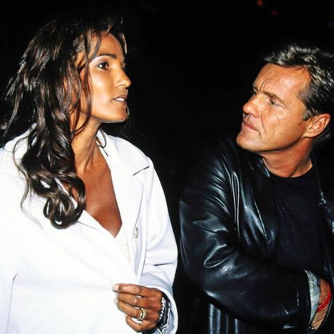 Musiker Dieter Bohlen mit Nadja Abd el Farrag, aka Naddel, zirka 1997