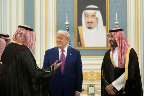 Trump mit dem saudischen Kronprinz Mohammed bin Salman