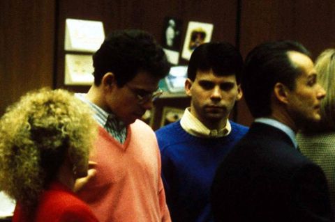 Erik Mendenez (l) und sein Bruder Lyle im Jahr 1992
