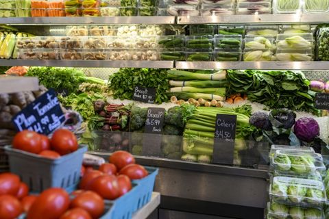 Gemüse in einem Supermarkt