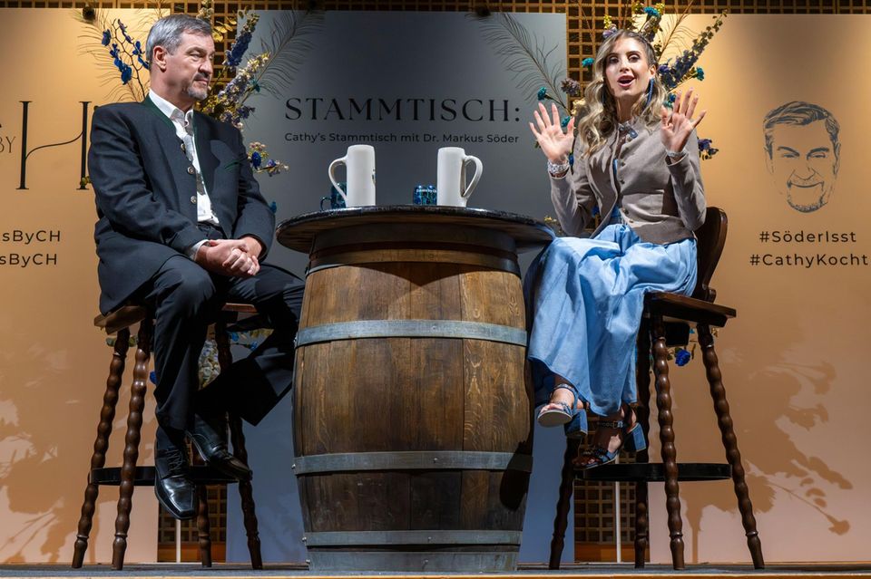 Cathy Hummels und Markus Söder