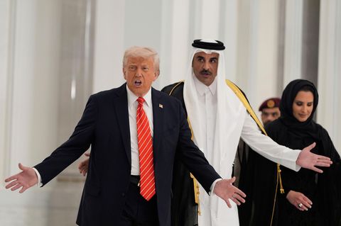 US-Präsident Donald Trump und der Emir von Katar, Scheich Tamim bin Hamad Al Thani