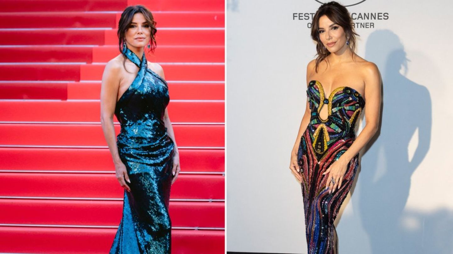 Eva Longoria in Cannes: An evening with two glittering looks Eva Longoria in Cannes: An evening with two glittering looks